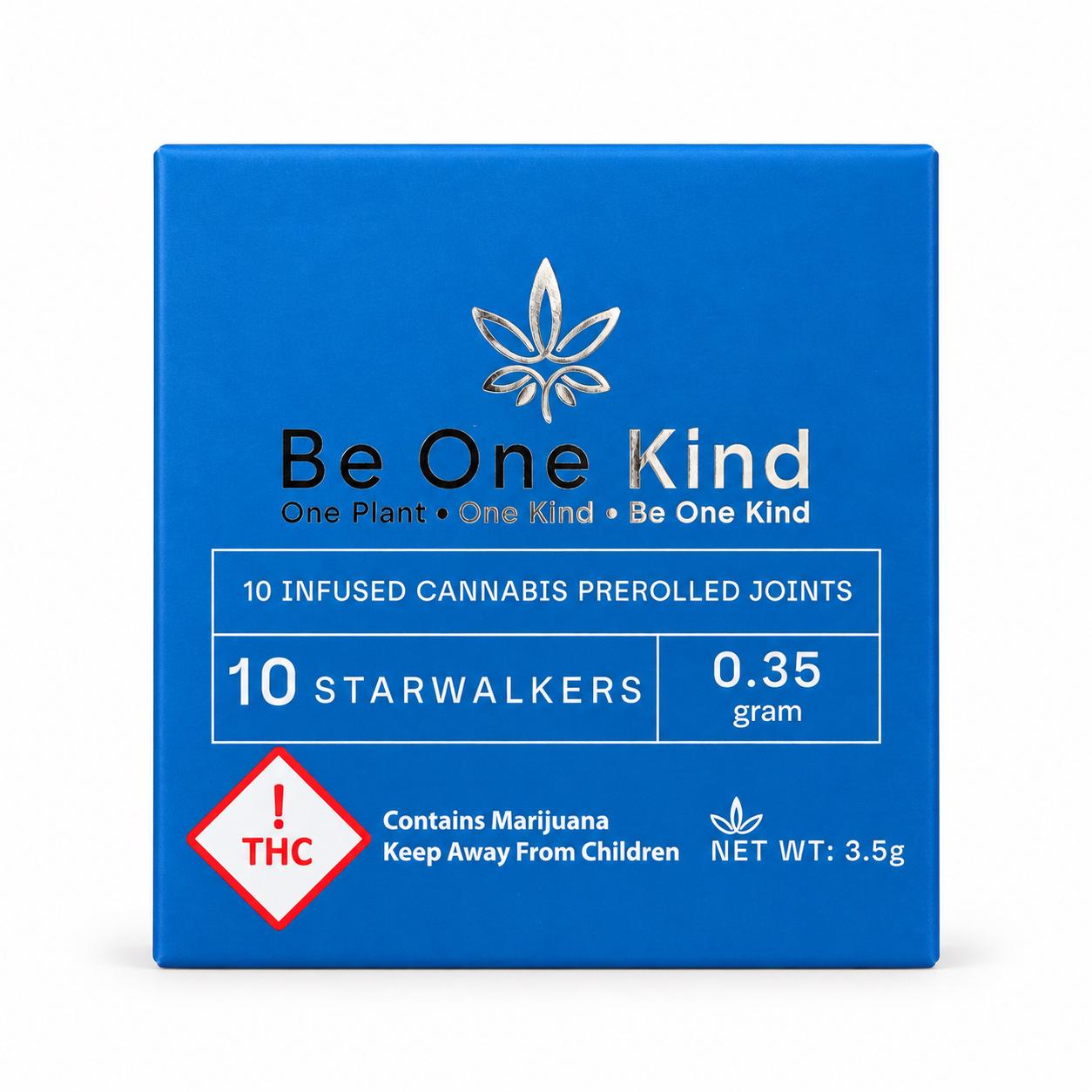 Be One Kind Starwalkers — 10 infused cannabis pre-rolled joints, 0.35 g each